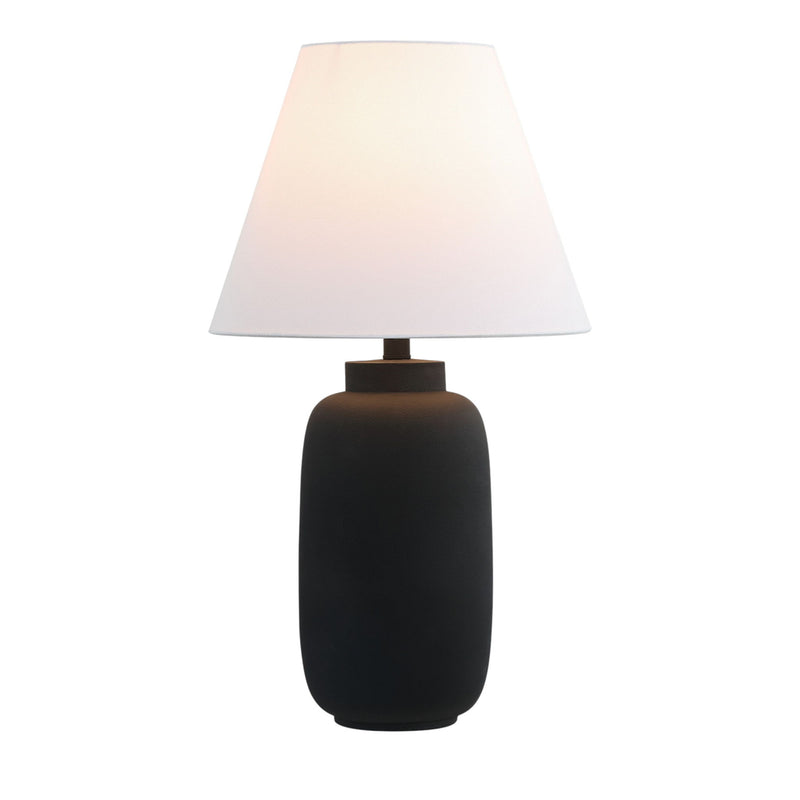 Urn Table Lamps With Cone Shades (Set of 2) - Black