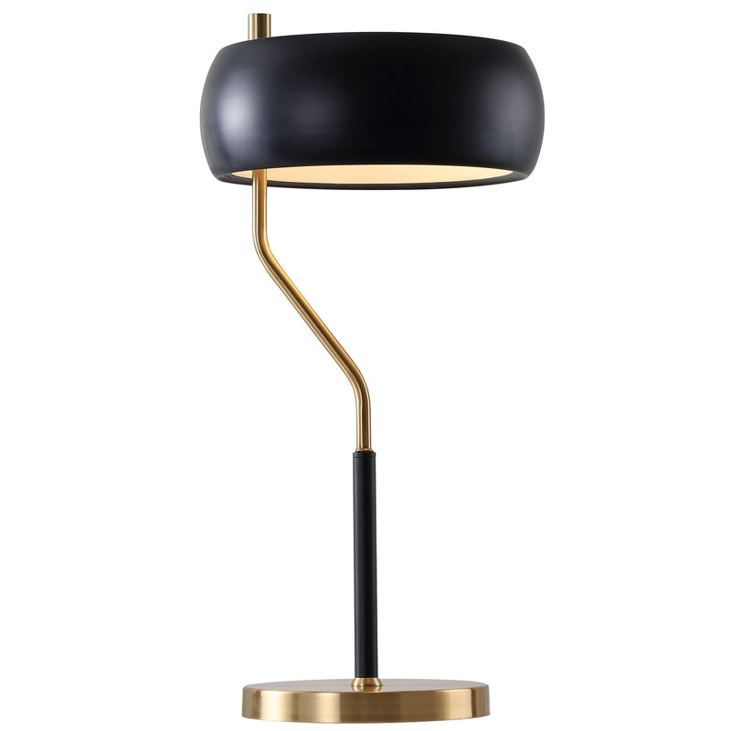 23" Novelty Table Lamp LED With Globe Shade - Black