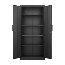 Load image into Gallery viewer, 2 Door File Cabinet With Lock, 4 Adjustable Shelves, Heavy-Duty
