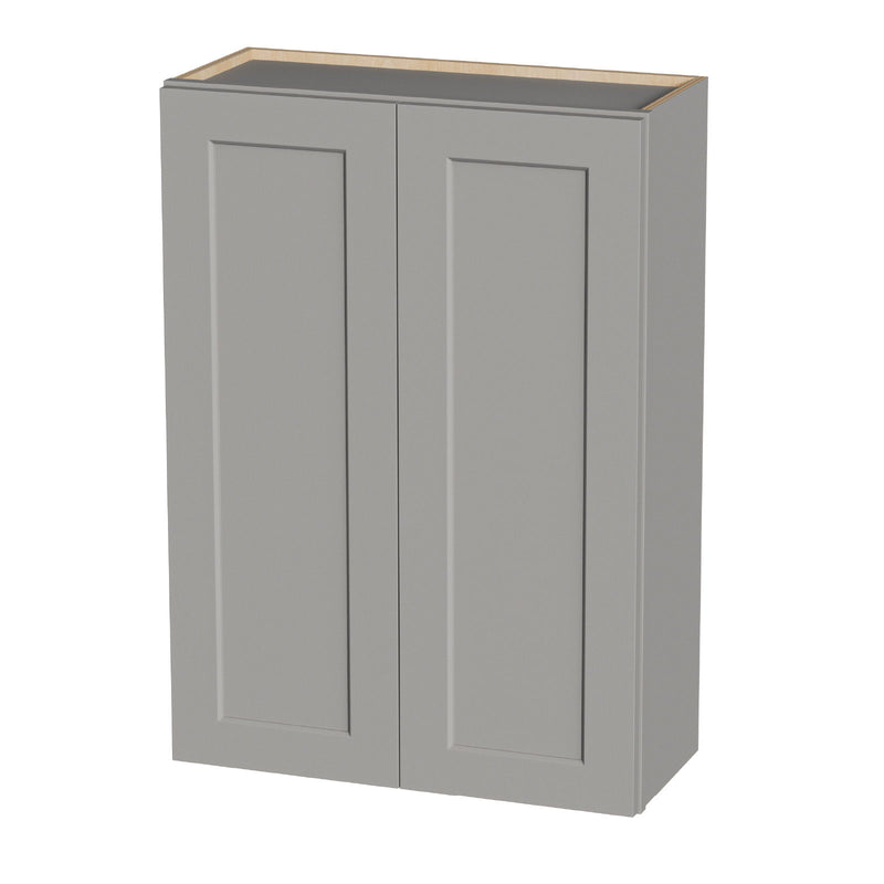 Shaker Wall Cabinet With Soft Close Hinges, Adjustable Shelves, Double Door