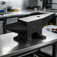 Load image into Gallery viewer, Heavy Duty Cast Steel Anvil, 22 Lbs Single Horn With Large Countertop, High Hardness For smithing
