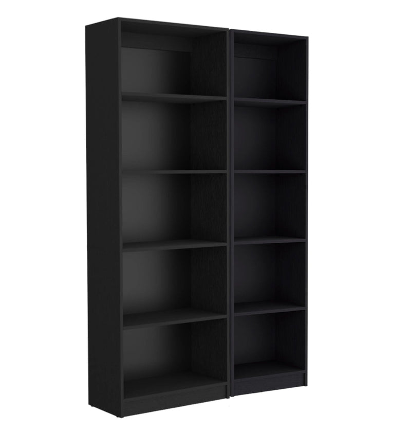 Five Tier Bookcase (546337) - Black