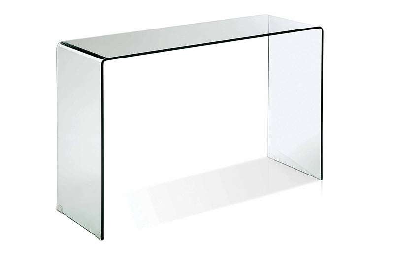 47" Glass Block Console Table - Clear
