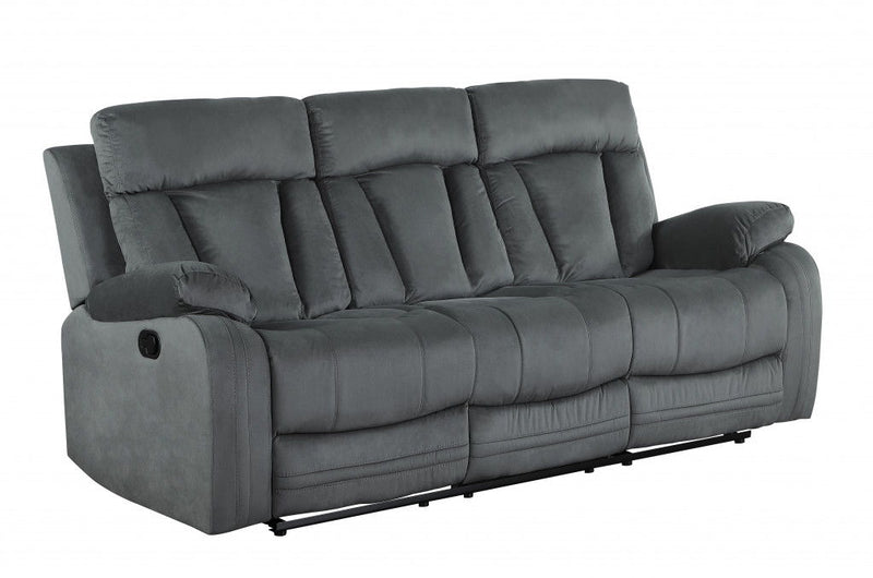 Modern Gray Fabric Sofa - Gray
