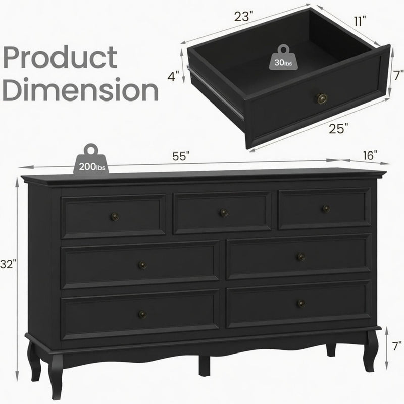 7 Drawer Dresser