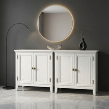 Load image into Gallery viewer, 2 Door Buffet Cabinet With Adjustable Shelves - Matte White / Grayish
