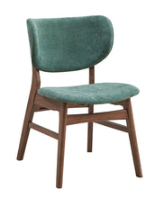 Load image into Gallery viewer, Upholstered Fabric Open Back Dining Side Chairs (Set of 2) - Green
