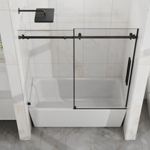 Load image into Gallery viewer, Frameless Tub Sliding Shower Door With Easy Clean Coating
