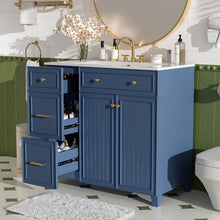 Load image into Gallery viewer, Bathroom Vanity With Sink, Soft Close Doors, Adjustable Shelves
