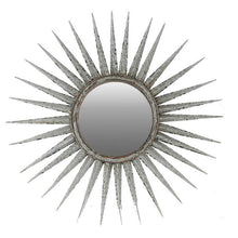 Load image into Gallery viewer, 30" Sunburst Wall Mounted Accent Mirror - Antiqued Gray
