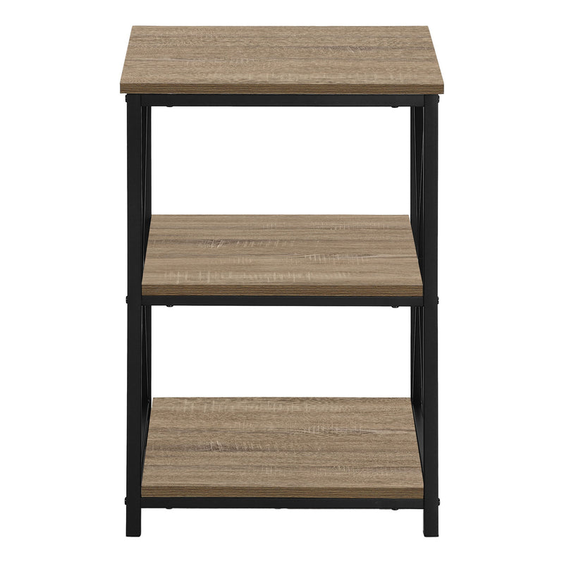 Rectangular Metal Accent Table - Dark Taupe Black