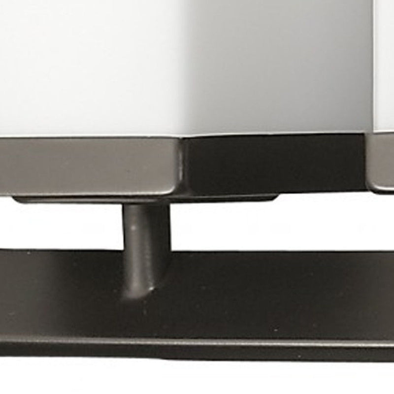 Burgundy 5-Light Vanity Light With Etched Glass Shades - Oil-Rubbed Bronze