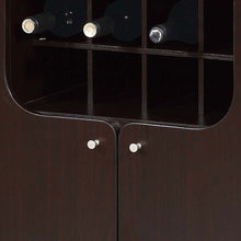 Load image into Gallery viewer, Wine Cabinet With Two Doors Removeable Wine Bottle Rack Metal Wine Glass Racks Four Shelves - Red Cocoa
