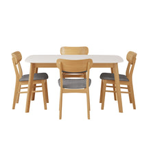 Load image into Gallery viewer, 5 Piece Dining Set With Table And Upholstered Chairs
