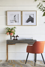 Load image into Gallery viewer, Wall Art Horse Animal Printing, Wall Decor Accent (Set of 2) - Golden / White
