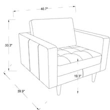 Load image into Gallery viewer, Catherine - Lounge Chair - Brown / Tan
