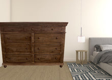 Load image into Gallery viewer, Solid Wood Nine Drawer Gentleman'S Chest - Tobacco
