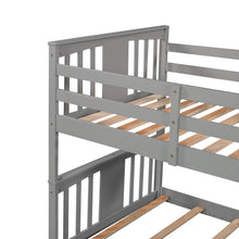 Load image into Gallery viewer, Twin Over Twin Bunk Bed with Ladder, Gray (Old SKU:LP000107AAE)
