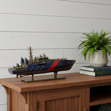 Load image into Gallery viewer, Hand Painted Model Boat (624476) - Blue / Dark Brown
