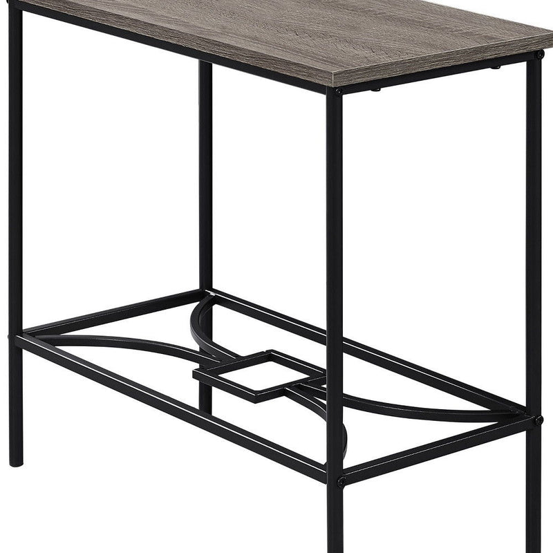 Console Table With Storage - Taupe And Black