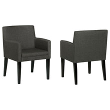 Load image into Gallery viewer, Yorkshire - Upholstered Dining Arm Chair With Cushioned Arms (Set of 2) - Gray
