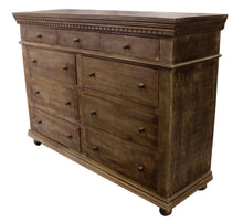 Load image into Gallery viewer, Solid Wood Nine Drawer Gentleman'S Chest - Tobacco
