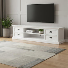 Load image into Gallery viewer, Classic Entertainment Unit With Four Drawers - White
