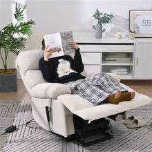 Load image into Gallery viewer, Oversized Power Lift Recliner Chai With Remote Control, Side Pocket, Spacious Seat
