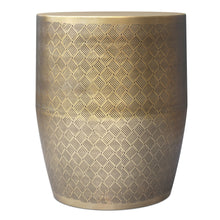 Load image into Gallery viewer, Johnsen - Cross Hatch Pattern Accent Table - Antique Gold
