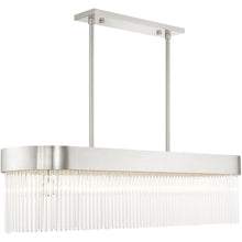 Load image into Gallery viewer, 19" Six Light Dimmable Chandelier With Shades - Nickel
