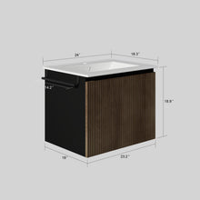 Load image into Gallery viewer, Floating Bathroom Vanity Combo, Towel Rack
