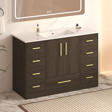 Load image into Gallery viewer, Bathroom Vanity With Abundant Storage 2 Soft Close Doors And 9 Drawers
