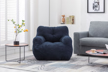 Load image into Gallery viewer, Soft Teddy Fabric Tufted Foam Bean Bag Chair With Teddy Fabric
