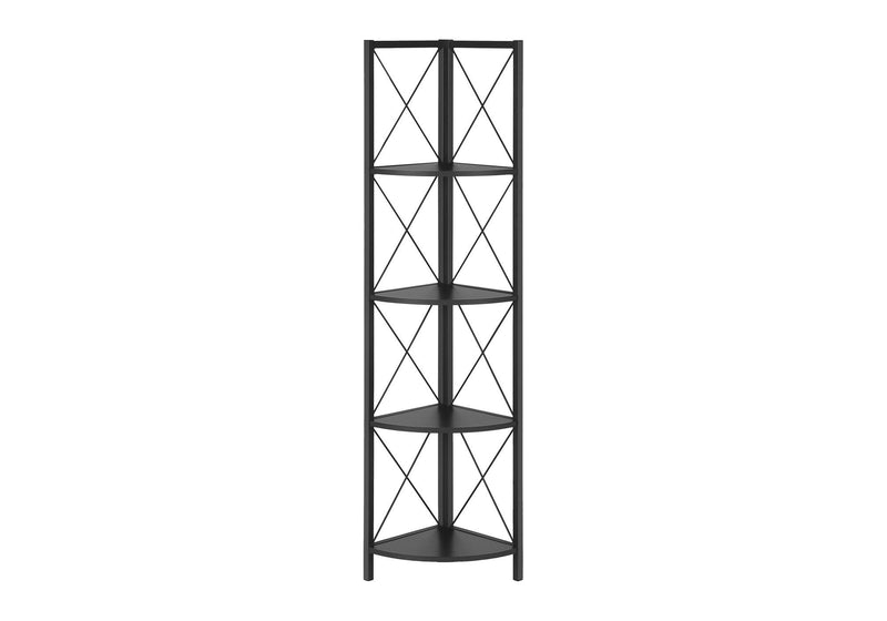 Four Tier Corner Bookcase (489788) - Black