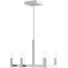 Load image into Gallery viewer, 20" Six Light Dimmable Chandelier With Shades - Silver
