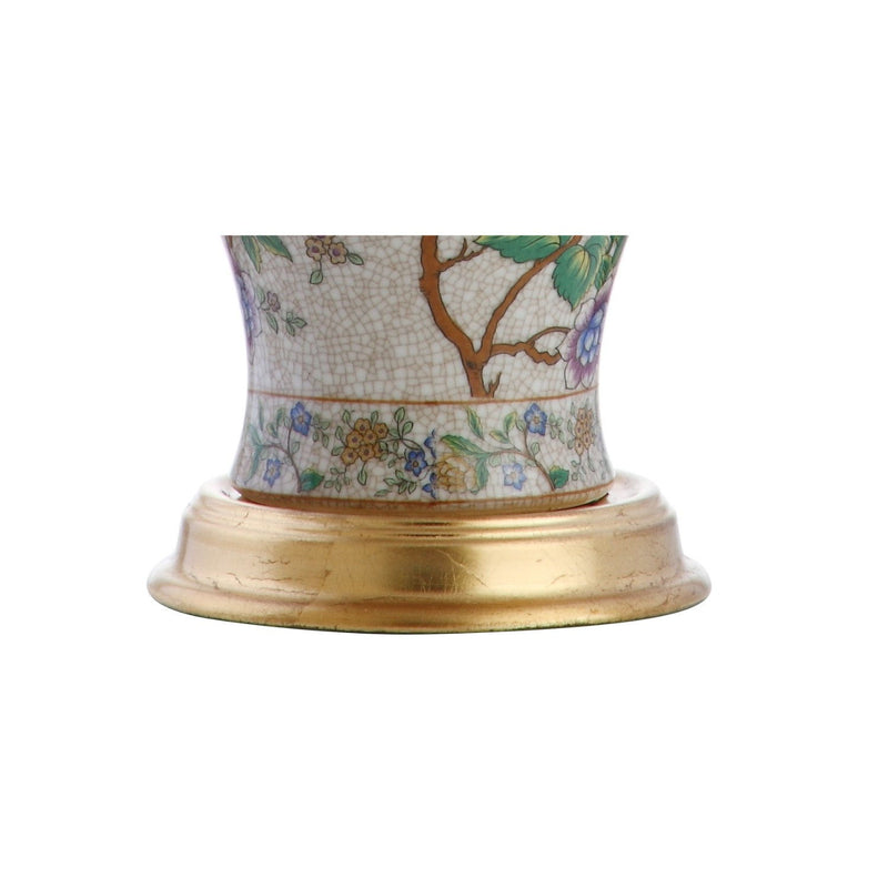 Urn Table Lamp With Empire Shade - Gold / Off White / White
