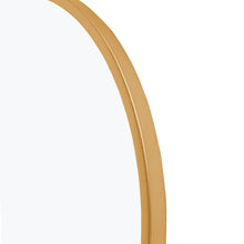 Load image into Gallery viewer, 36" Metal Arch Framed Accent Mirror - Gold

