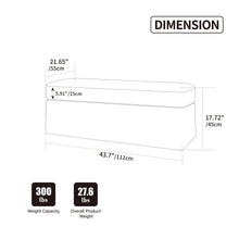 Load image into Gallery viewer, Wide Modern Upholstered Ottoman Foot Stool
