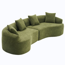 Load image into Gallery viewer, 4 Seater Sofa With Fabric, 30D, 60 Hardness Full Sponge, 4 Pillow For Living Room, Home Furniture Sleeper Sectional Sofa For Apartment
