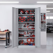Load image into Gallery viewer, Ironclad - Storage Cabinet With Locking Doors And 4 Adjustable Shelves
