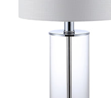 Load image into Gallery viewer, USB Table Lamps With Drum Shades (Set of 2) - Silver
