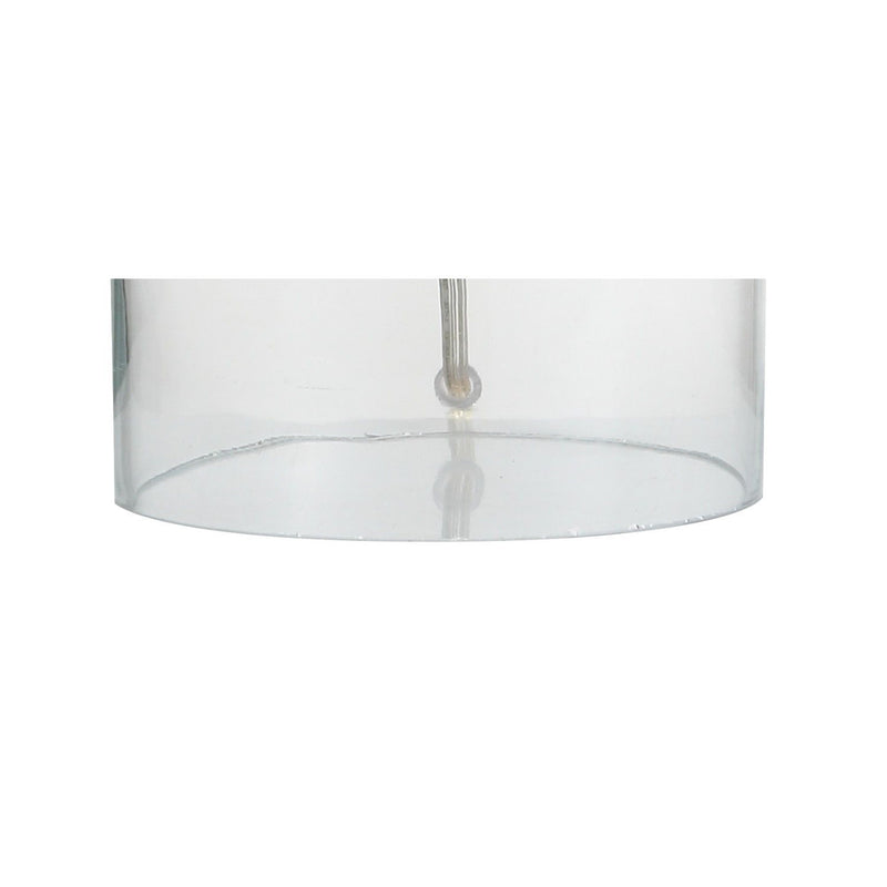 19" Novelty Table Lamp With Drum Shade - Clear