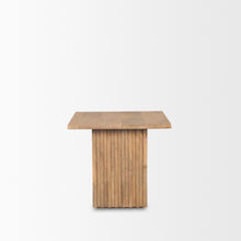 Load image into Gallery viewer, 22" Solid Wood Square Block End Table - Brown
