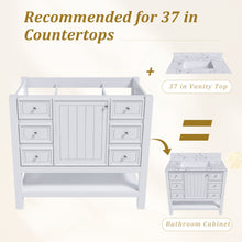 Load image into Gallery viewer, 36&quot; Bathroom Vanity With 1 Cabinet And 3 Drawers 1, Storage Solution - White
