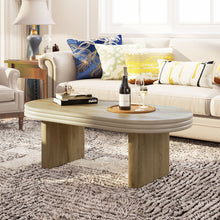 Load image into Gallery viewer, Oval Fluted Coffee Table - Natural
