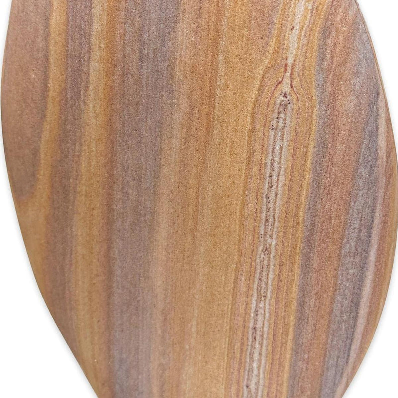 Stoneware Oval Table Vase - Taupe