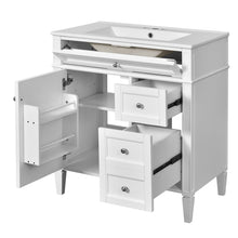 Load image into Gallery viewer, Bathroom Vanity With Top Sink, 2 Drawers &amp; Tip Out Drawer
