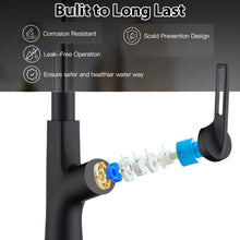 Load image into Gallery viewer, Kitchen Waterfall Faucet With Pull Down Sprayer, Single Handle, 360 Degree Rotating
