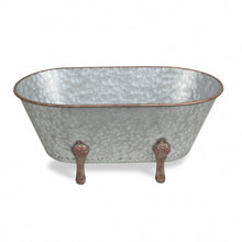 Load image into Gallery viewer, Galvanized Hand Painted Tabletop Sculpture - Gray
