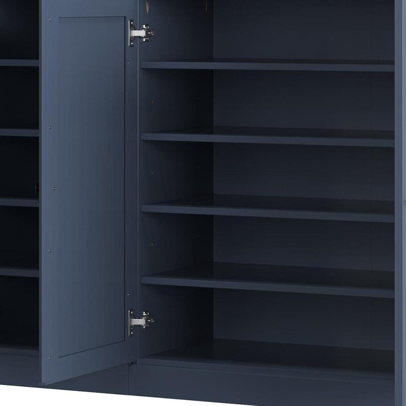 Solid Woodshoe Storage Cabinet (755986) - French Blue